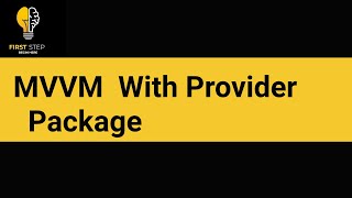 MVVM with Provider in flutter