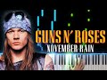 November rain  guns n roses  piano tutorial