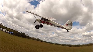 Fun Cub Fun RC Airplanes High Wind Close Flying Crashes