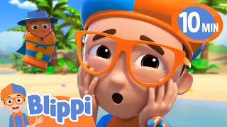 Blippi’s Super Sunscreen Rescue at the Beach! ☀️ | Blippi Wonders | Tiny Dance Club