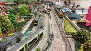 N Gauge UK outline passenger running. Kato and Tomix track