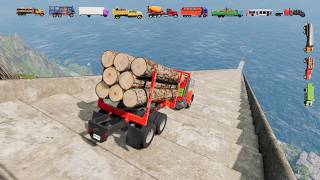 🎯Can Any Truck Survive the impossible Stairway? - Massive Stairs Jump BeamNG.drive | #06 screenshot 5
