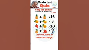 Maths quiz challenge||brain test|| solve the puzzle if you are genius#shorts #trending #mathsquiz
