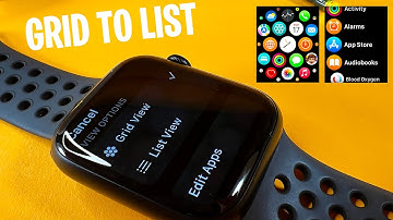 How to Change Apple Watch Series 7 Midnight Grid to List View