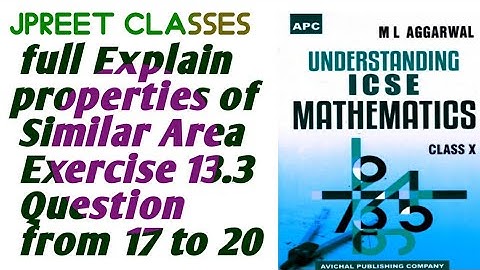 #class10 #mlaggarwal chapter 13 #similarity  basic explain exercise 13.3 question 17,18,19,20  #icse