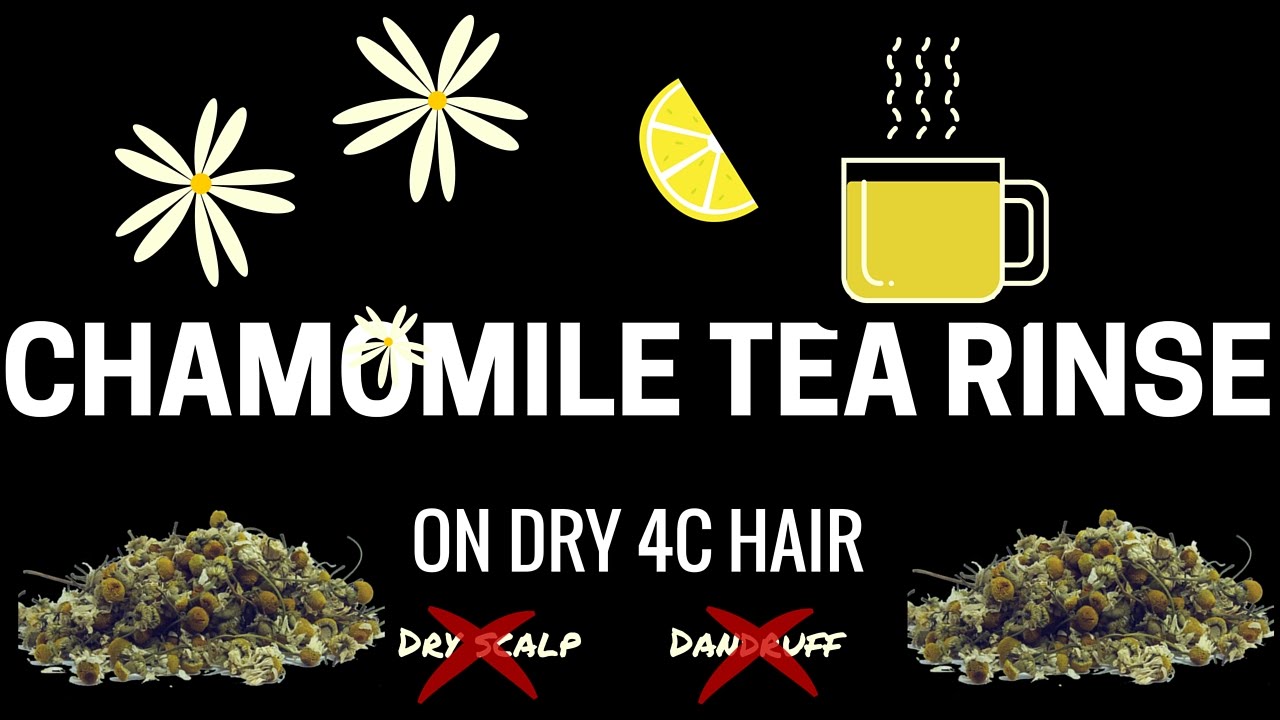 Chamomile Tea Rinse On Dry 4c Hair Lighten Natural Hair Youtube