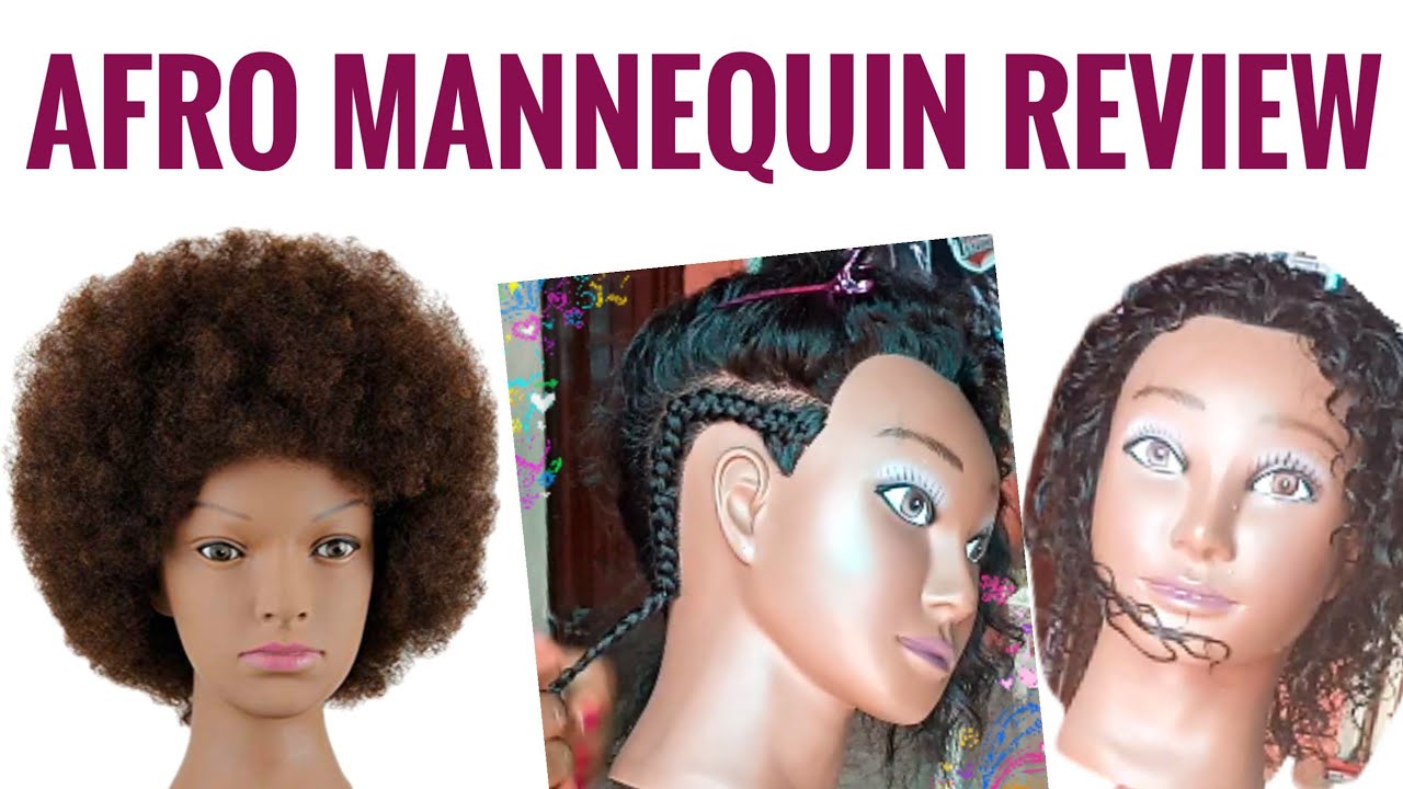 African Mannequin Head With 100% Human Hair Mannequin Head Curly