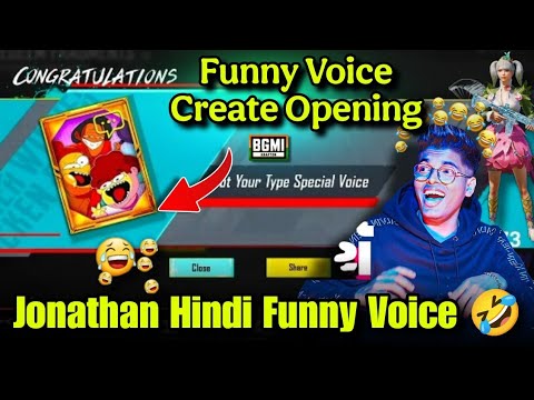 🤣Not Your Type Jonathan Bgmi Funny Voice Pack Create Opening Hindi🤣 ...