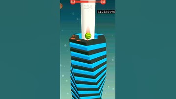 Stack Ball level 312 | android,iOS gameplay | #Shorts #Games offline games |RIDER0496