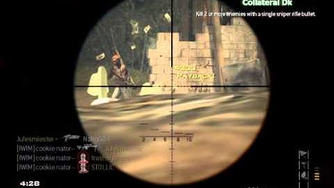 Mw3- My first QUAD feed with SNIPER!