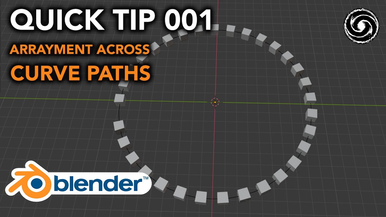 Quick Tips 001: Using Array Modifier Along Curve Paths [Blender 2.82 Tutorial] -