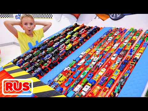 Влад и Никита собирают коллекцию игрушечных машинок | Hot Wheels Monster Trucks