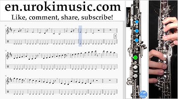 How to Play Oboe Avicii - Wake Me Up Tabs Part#1 um-a352