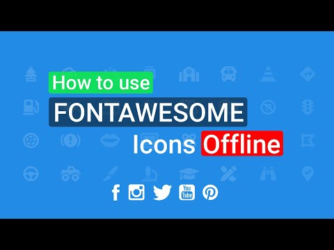 How to use font awesome icons offline [2021]