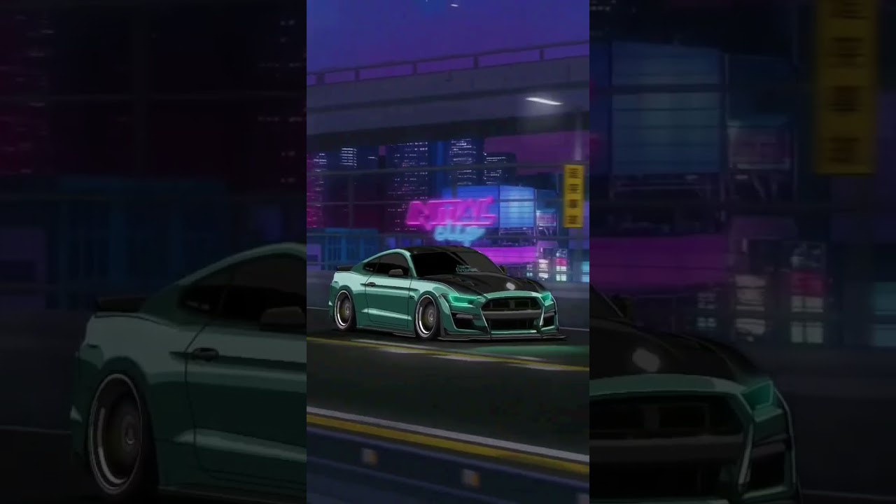 2D animation fantastic Mustang 🐎