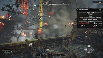 SKULL AND BONES - Sambuk vs Brigantine Hostile Re-Takeover