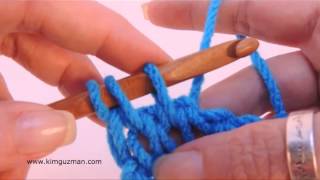 Tunisian Crochet: Knit Stitch (Left Handed)