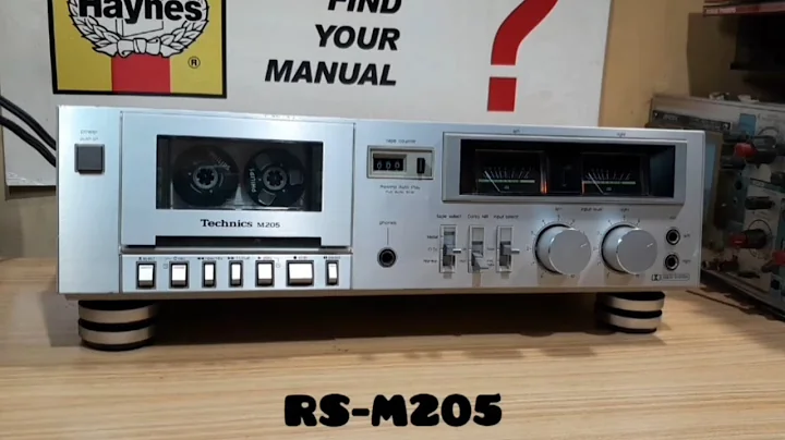 TECHNICS RS-M2O5 CASSETTE DECK Quik look at problems