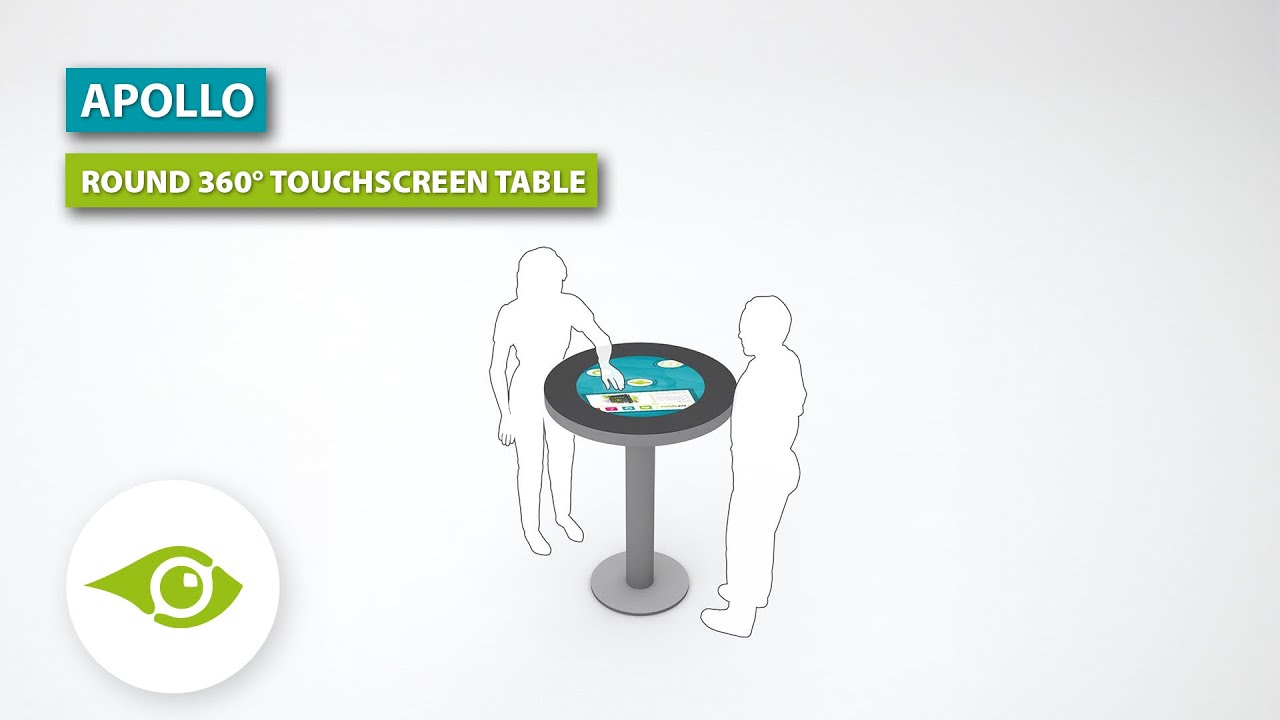 APOLLO round 360° Touchscreen Table - YouTube