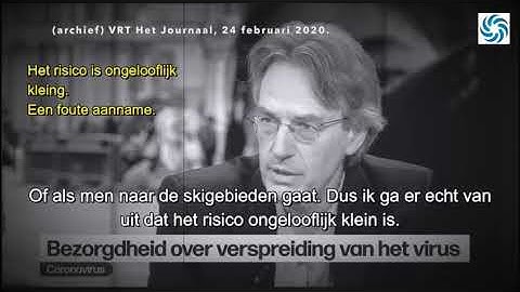 Professor Herman Goossens in het journaal van 24 februari 2020