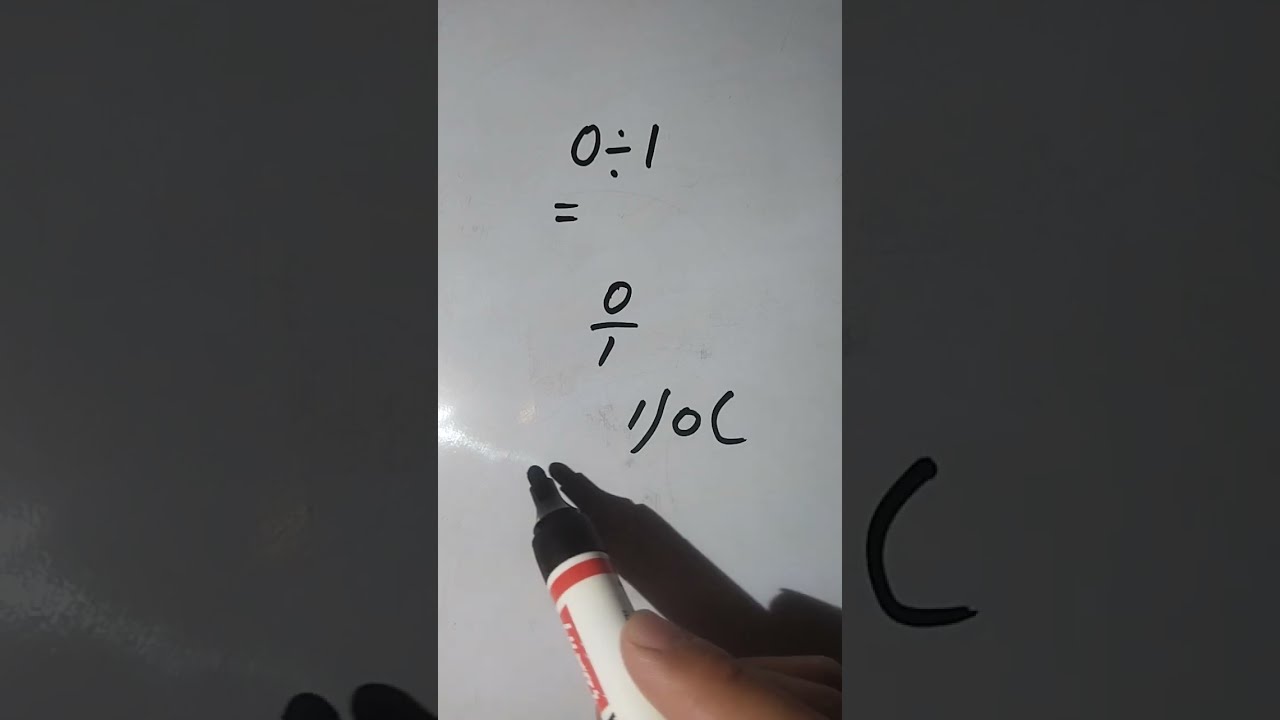 0 Divided By Any Number Is Maths Shorts