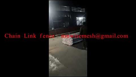 chain link fence, load into container