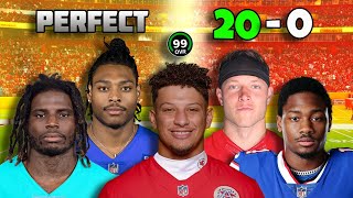 Can I Build a Perfect 20-0 Team on Madden 23?