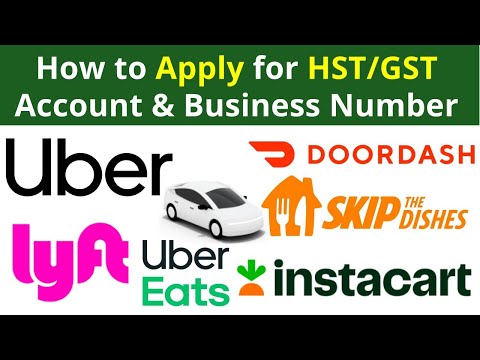 How to apply for HST/GST account and business number for Uber, skip the dishes or Lyft 2022