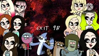 Mordecai and Rigby with Benson and Muscle Man feat. TWICE - Exit 9B (An Original AI Song)