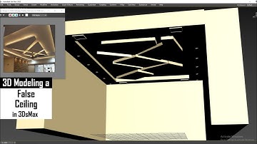 3D Modeling in 3dsmax I How to Model False Ceiling.