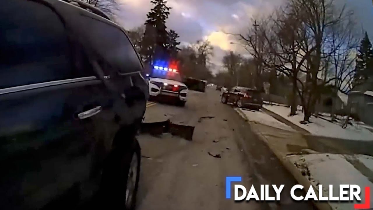 WILD Police Chase Ends In Five Car Crash! - YouTube