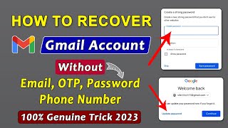 How to Recover Gmail Account Without Phone Number and Recovery Email | Gmail Account Recovery 2023