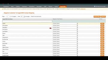 Magento SugarCRM Contact Module