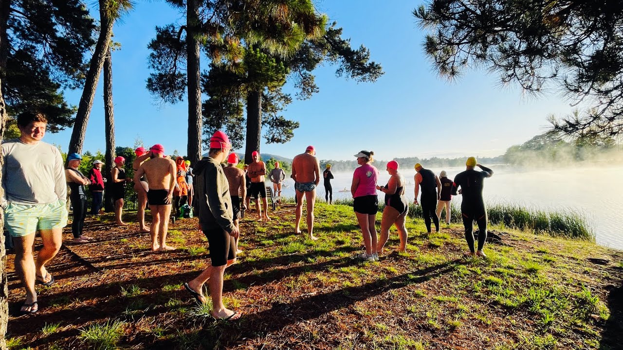 10km marathon swim in Canberra Lake Burley Griffin, Sydney, Australia