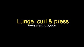 Lunge, curl & press