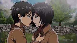 THIS IS HD ANIME (Eren and Mikasa Kisses)