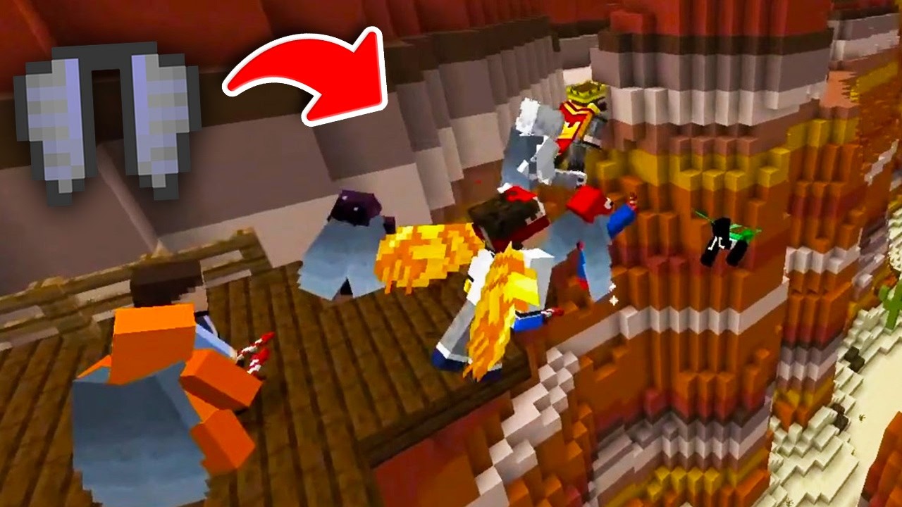 Minecraft Elytra Racing EVERYONE on Minecraft SMP Competes in Elytra Race.. - YouTube
