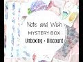 Stationery MYSTERY BOX Unboxing: Note and Wish + Discount Code