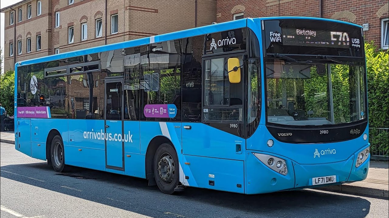 Arriva Beds and Bucks MCV eVora Volvo B8RLE D8K/ZF LF71 DMU (3980