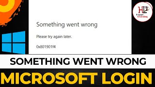 Something went wrong can’t sign in with Microsoft Account | 0x801901f4 error code