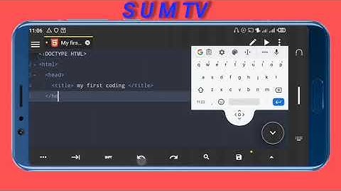How_ to_write a _HTML code using _your smart_phone
