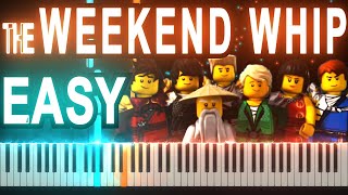 Video thumbnail of "[EASY] Lego Ninjago Theme Song by TheFold | Synthesia Piano Tutorial"