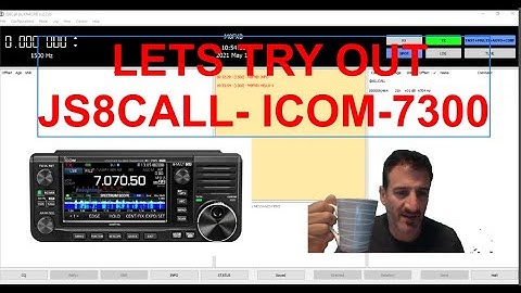 JS8CALL keyboard to keyboard on HF - setting up on a  ICOM  IC-7300.