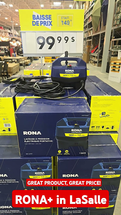 Pressure washer on sale this week! #rona #pressurewasher #springcleaning