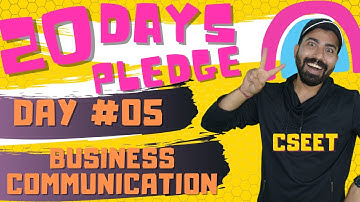 CSEET I DAY #05 I Business Communication I Business Correspondence I Commercebaba I Vidhyoday