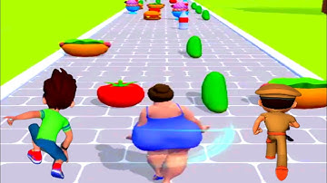 Fat 2 Fit All Levels Mobile Walkthrough Gameplay iOS,Android Body Race Mobile Game Max Level A2IT03