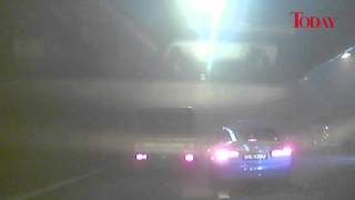 Eyewitness Video:  Taxi In Flames at CTE Tunnel entrance, 24 April, 2012