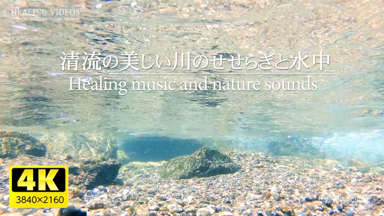 癒しbgmと環境音 清流の美しい川のせせらぎと水中 癒し3時間 疲れた心身の回復 リラックス効果 勉強中や作業用に またオフィスなどの癒しの空間作りに Natural Sound 3 Hours Youtube