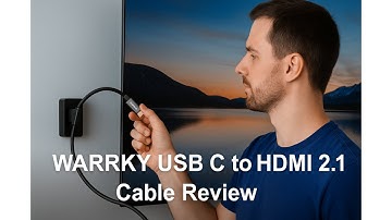 🔌 WARRKY USB C to HDMI 2.1 Cable Review 🖥️