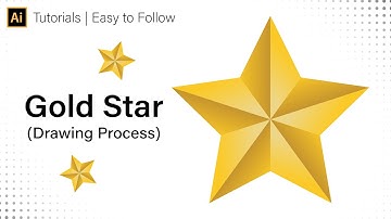 How to Make Gold Star - Adobe Illustrator Tutorial
